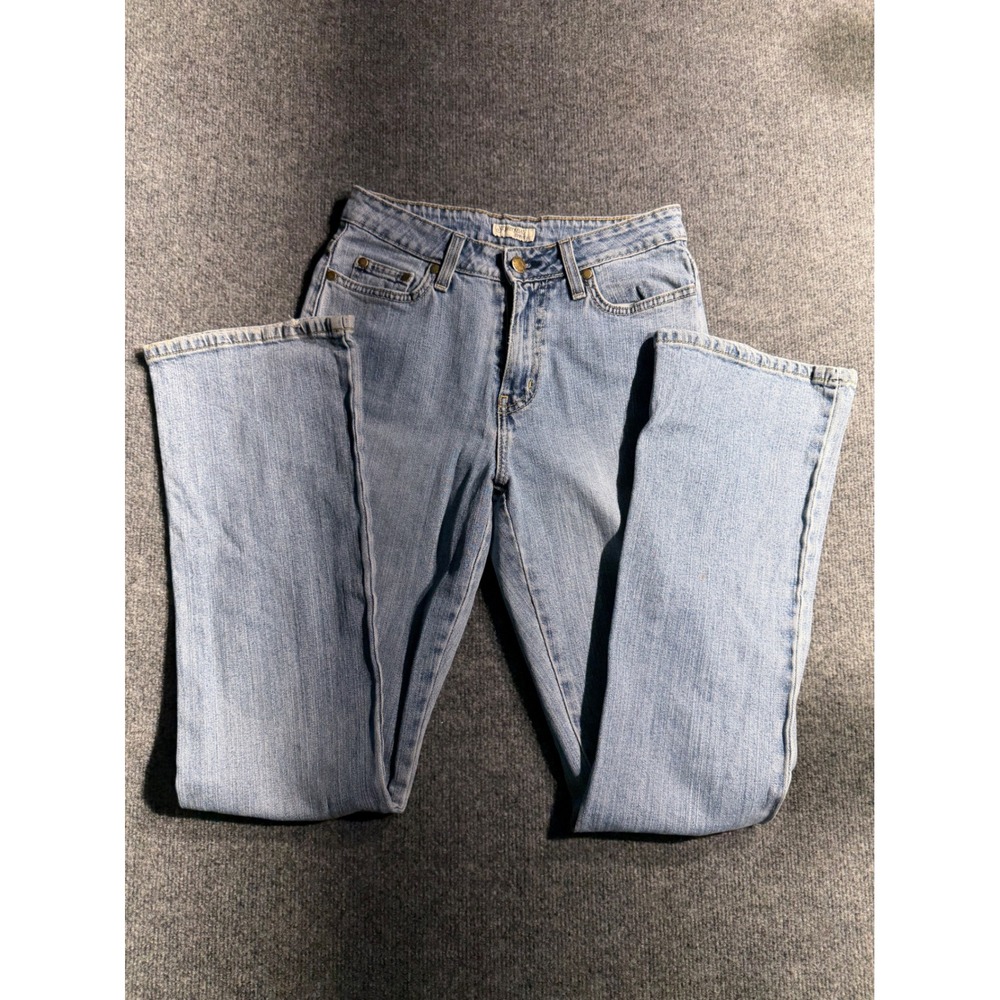 St Johns Bay Stretch Bootcut Jeans Light Wash Denim Womens 4